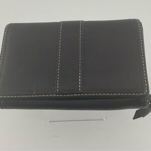 Coach black & purple bifold Wallet